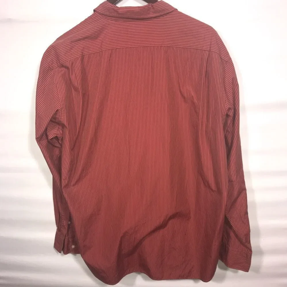 J. Crew Red Striped Button Down Shirt